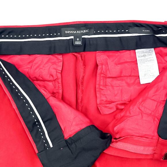 Banana Republic Red Ankle Pants - Size 8 - Excellent Condition - Picture 5 of 6